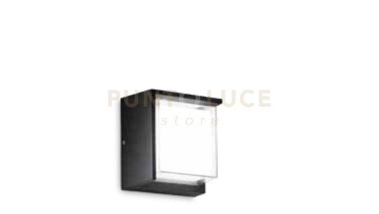 FONTE SQUARE APPLIQUE DA ESTERNO 4000K 780LM 12W IP65 NERO  16x16CM