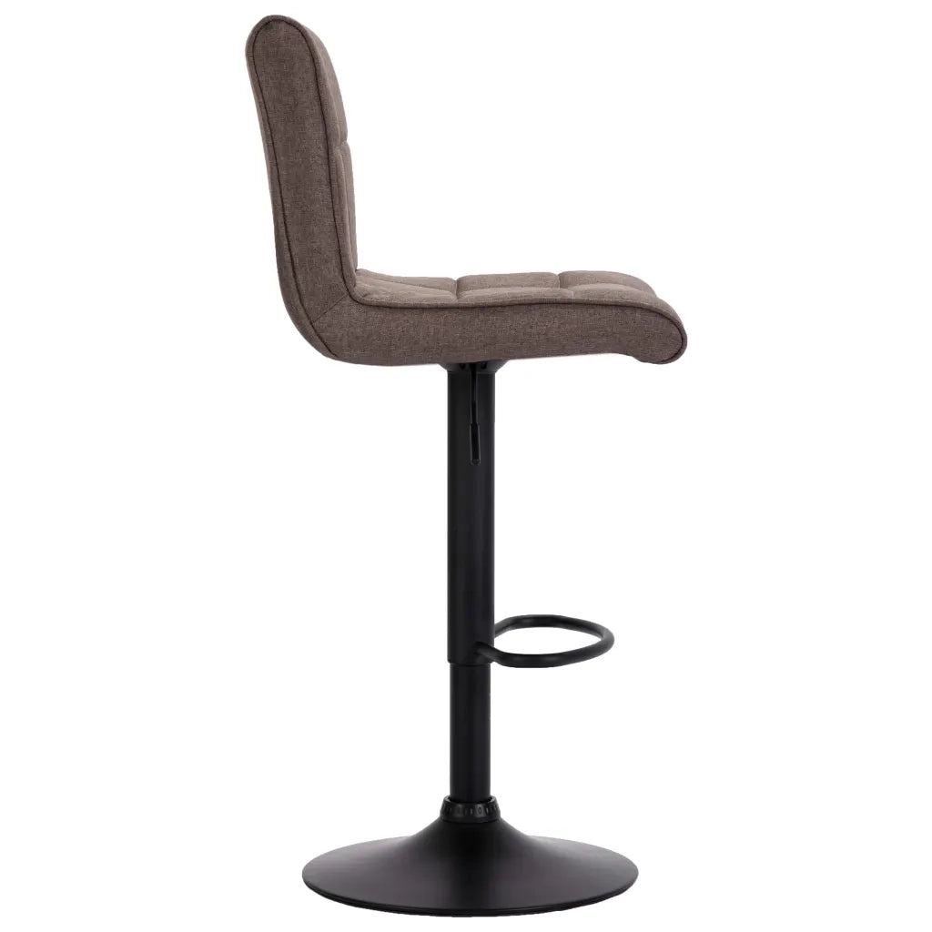 Sgabelli da Bar 2 pz Grigio Talpa in Tessuto 249612
