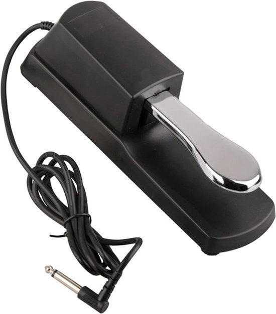 Pedale di sostenimento universale per tastiera - 6,35 mm universale - Nero