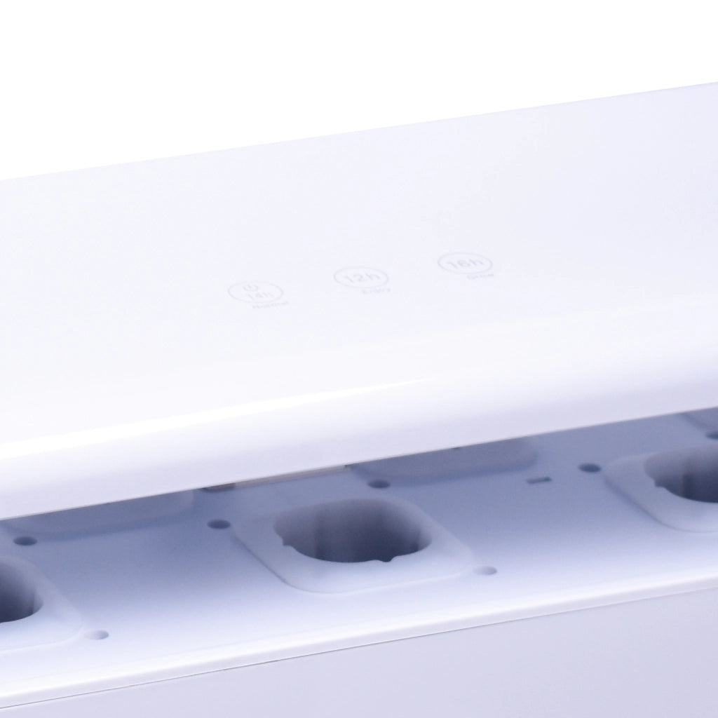 Serra idroponica vaso smart e-garden per coltivazioni indoor di erbe fino a 7 piante con illuminazione autonoma a LED e software di programmazione automatico Bianco