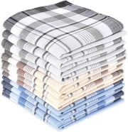 Set di asciugamani di cotone di 12 pezzi diverse tasche per uomini e donne - bianco