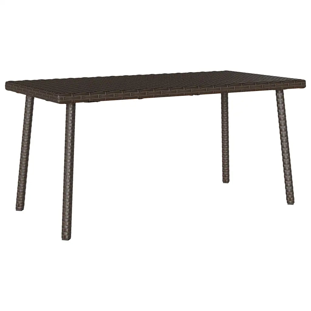 Tavolino Giardino | Tavolino da esterno Rettangolare Marrone 80x40x37 cm Polyrattan