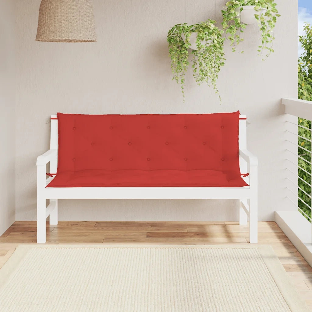 Cuscino per Panca Rosso 150x(50+50)x7cm in Tessuto Oxford