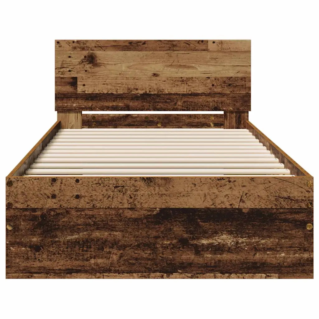Struttura del letto Legno vecchio 75 x 190 cm Legno multistrato 871660