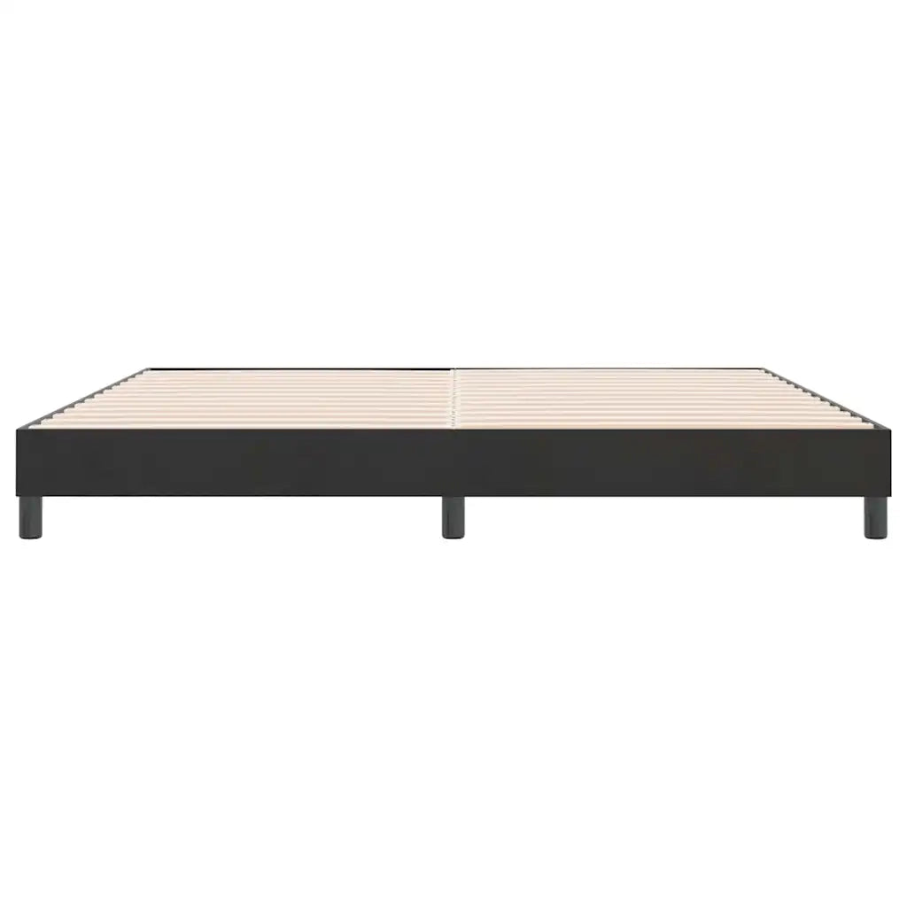 Giroletto senza Materasso-Struttura Letto Nero 180x210 cm in Velluto
