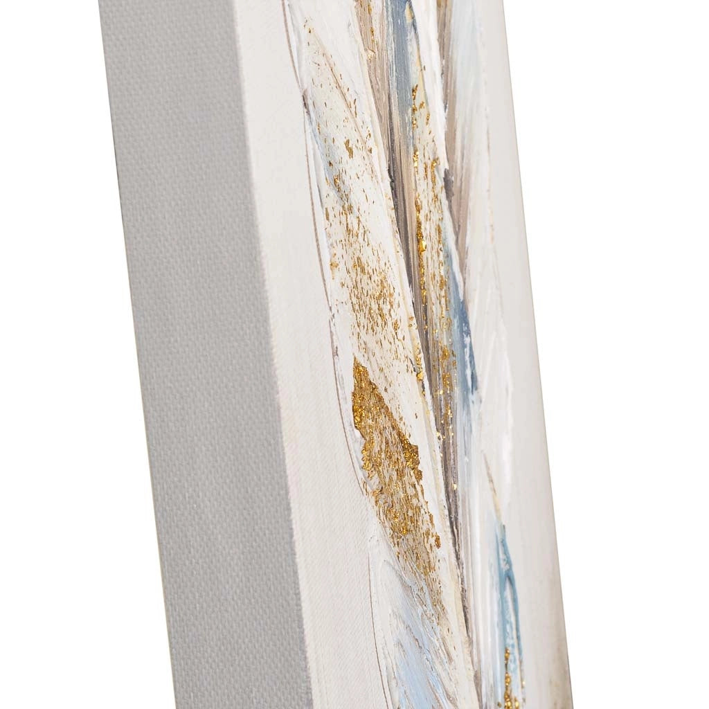 Quadro dipinto a mano con rilievo grigio 30x60x2,5h