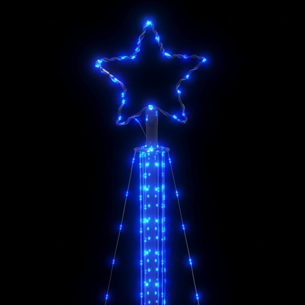 vidaXL Albero di Natale a LED 525 LED Blu 302 cm
