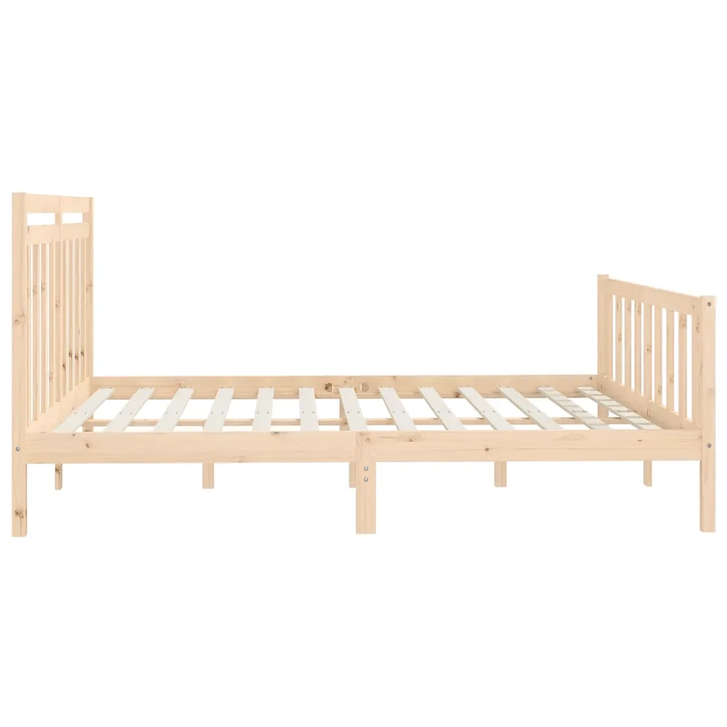 Giroletto-Struttura Letto in Legno Massello di Pino 200x200 cm 652291