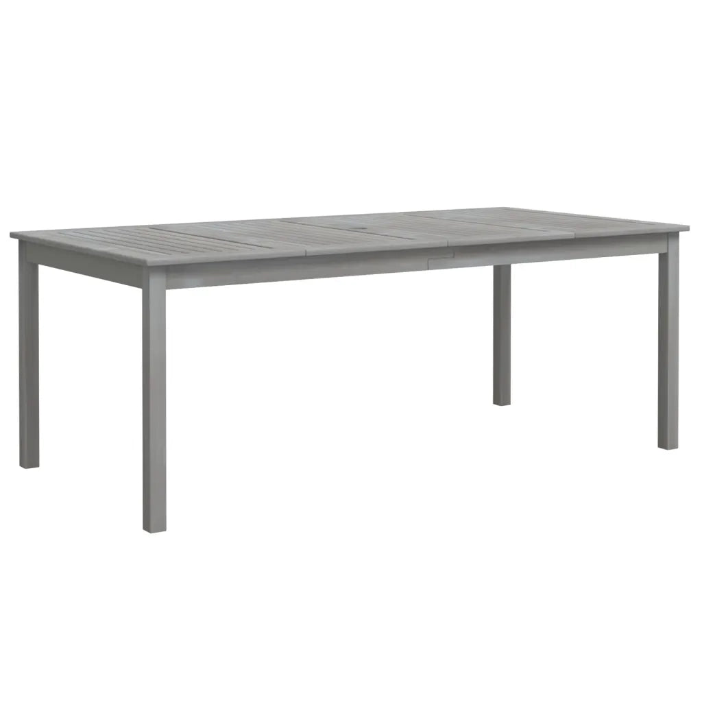 Set da Pranzo da Giardino 7 pz Legno Massello di Acacia Grigio cod mxl 62351