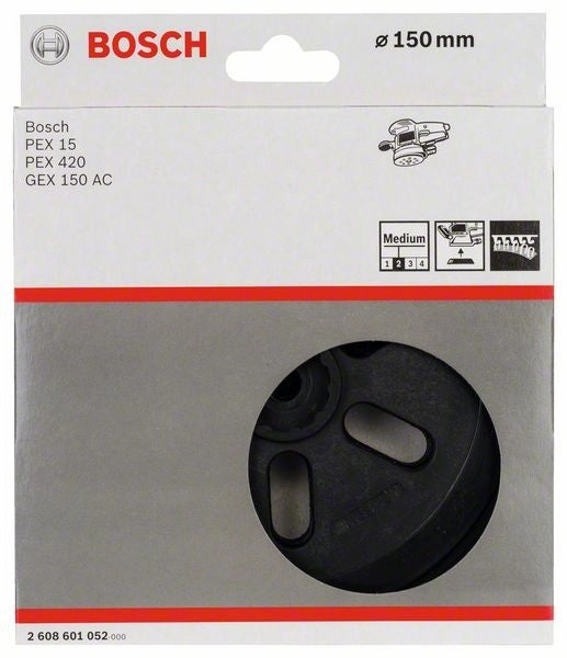 2608601052 - Platorello semirigido, 150 mm, Monta su PEX15 , PEX420 , GEX150AC Bosch