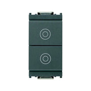 16121 due Pulsanti Indipendenti 1P No 10A Grigio Idea