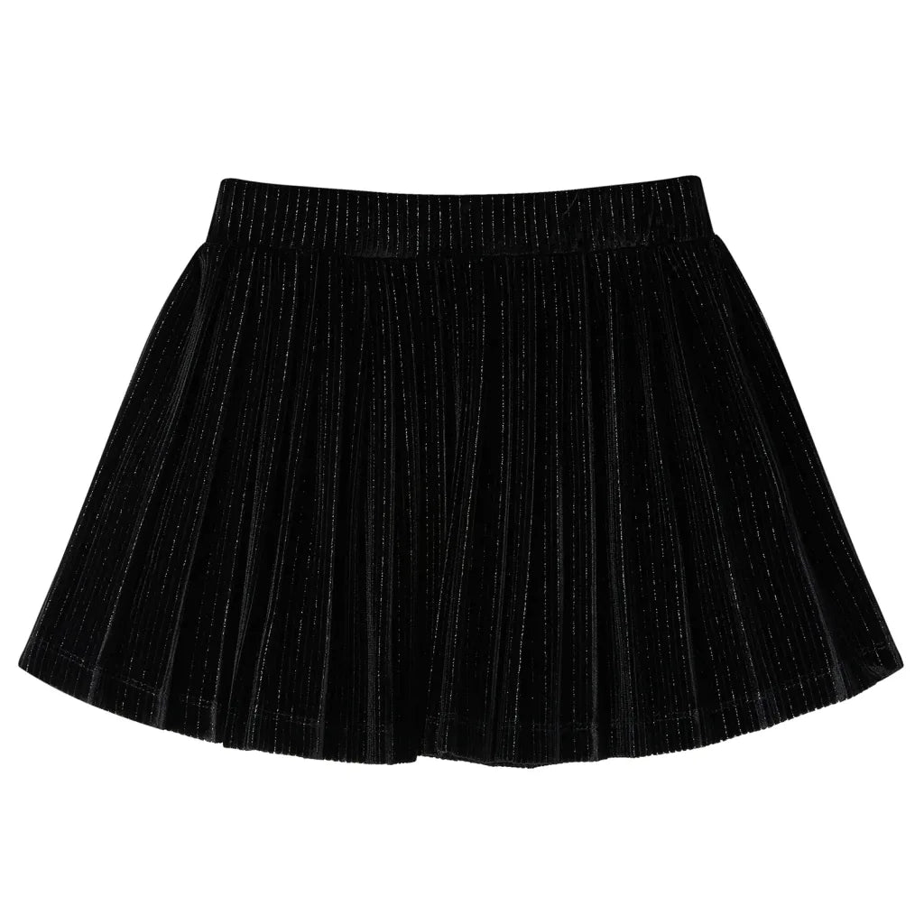 Gonna Plissettata da Bambina con Lurex Nero 92 CFW1965434