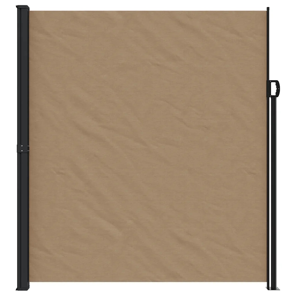 Tenda da Sole Laterale Retrattile Tortora 220x500 cm 4004484