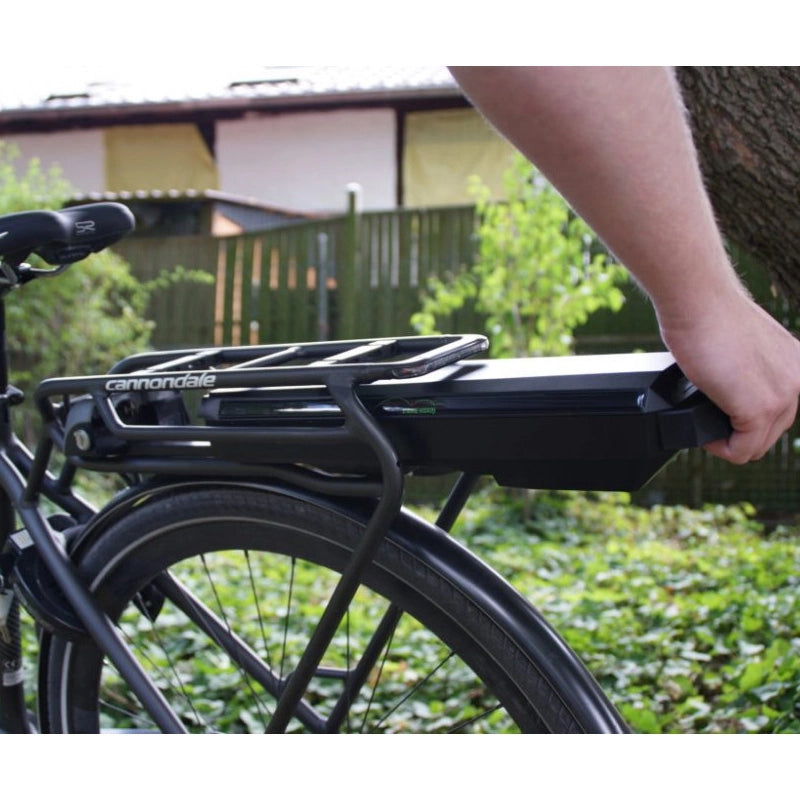 E-bike vision Batteria al portapacchi per Bosch active / performance line 624wh - 36v/17.1ah