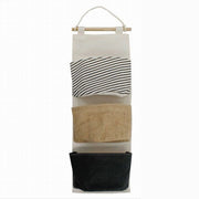 Trade Shop - Porta Oggetti Organizer Da Appendere 3 Tasche In Tessuto Bagno Camera 10478 -