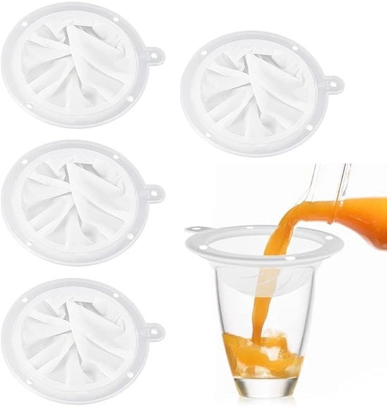 Set di filtri per cibo in nylon - 4 pezzi - 200/300/400/450 maglia - sicuri per alimenti - set di setole per filtrare