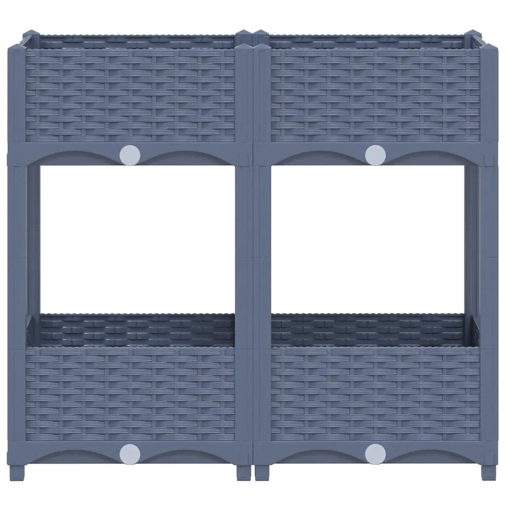 Fioriera Rialzata 80x40x71 cm in Polipropilene