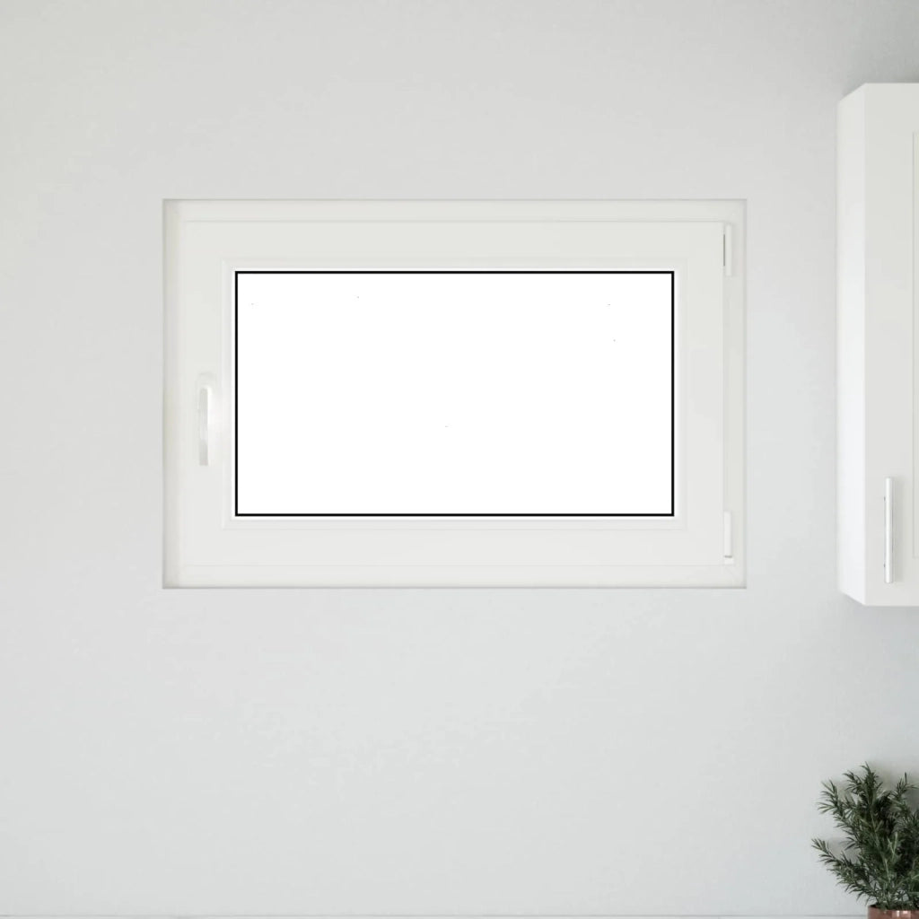 Finestra per Soffitta RISOR 90 x 70 cm PVC e Vetro Bianco CFW1382925