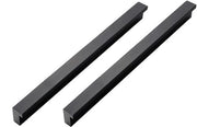 Maniglia per porte 224mm - Alluminio - 2 pezzi - Forma L - Maniglia - Facile da installare - Progettata per il comfort - Maniglia per armadi