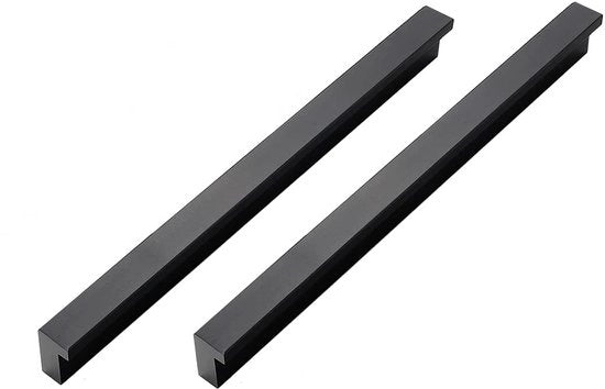 Maniglia per porte 224mm - Alluminio - 2 pezzi - Forma L - Maniglia - Facile da installare - Progettata per il comfort - Maniglia per armadi