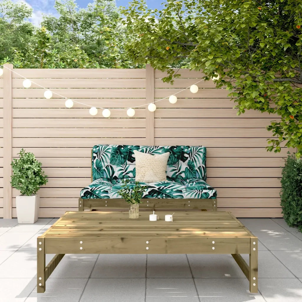 Set Salotto da Giardino 2 pz | Set di Mobili da Esterno in Legno Impregnato di Pino
