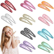 Accessori per capelli in metallo con glitter per bambini - ragazze - donne - paillettoni.