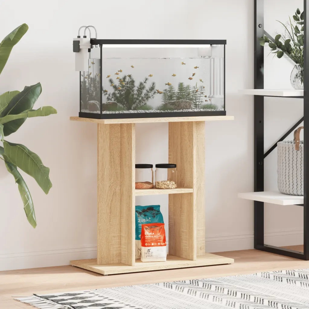 Supporto Acquario 60x30x60cm in Legno Multistrato Rovere Sonoma CFW8132134