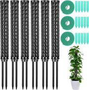 Sostegno per piante e aiuto alla crescita per Monstera - Set di 6 sostegni per piante in plastica