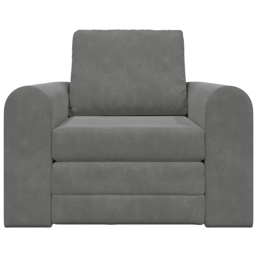 Divano letto | Sof¨¤ letto | Letto singolo Grigio scuro 98 x 71 x 83 cm Velluto