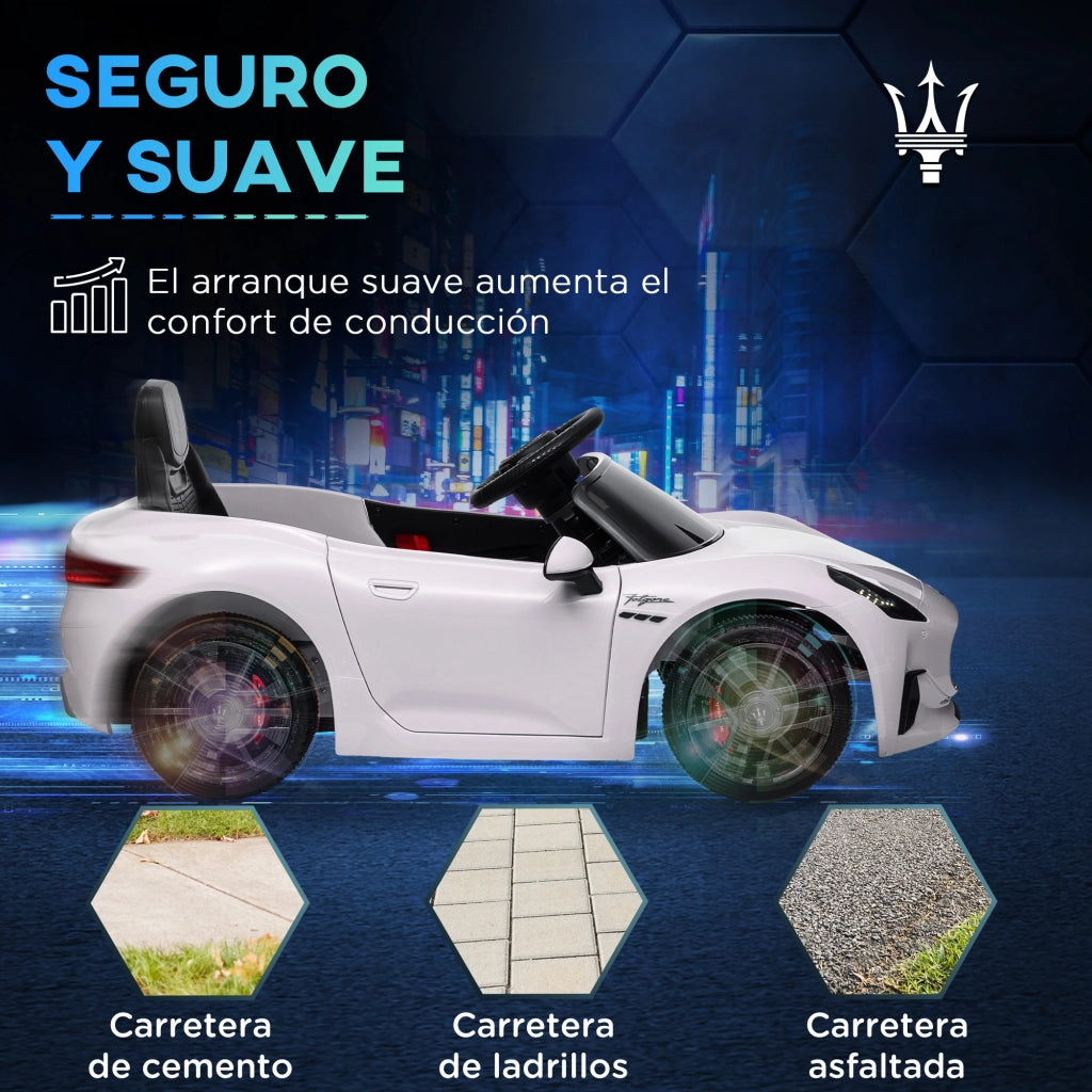 Coche Maserati Gran Turismo Folgore ¨C zephmum ¨C Bianco 12V