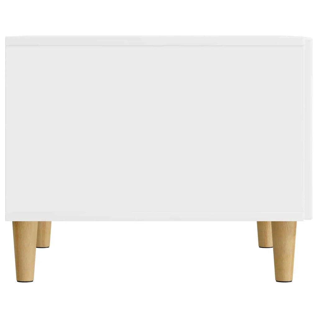 Tavolino da salotto | Tavolino da caff¨¨ | Tavolino da Soggiorno con cassetto Bianco Lucido 49 x 50 x 40 cm