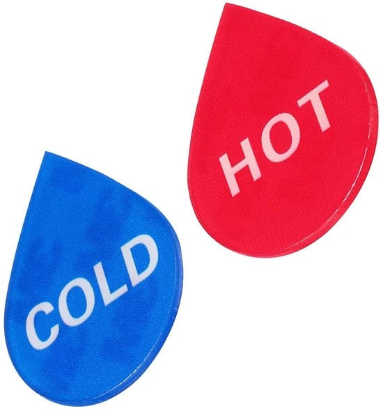 Etichette Autoadesive 2 pezzi - Acrilico Idrorepellente - Temperato/Caldo - UV Protetto - 44 x 36 mm - Etichetta