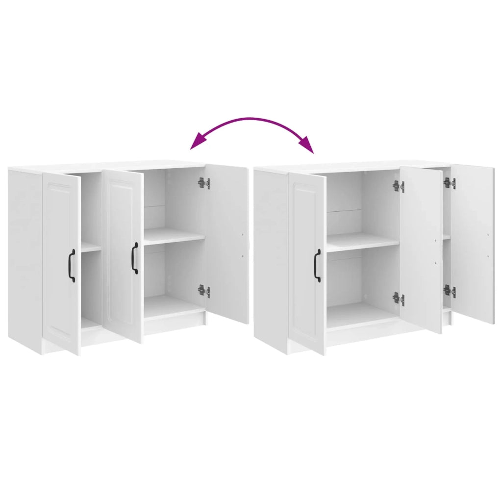 Credenza Bianco Lucido 89 x 34,5 x 77 cm Legno ingegnerizzato 895799