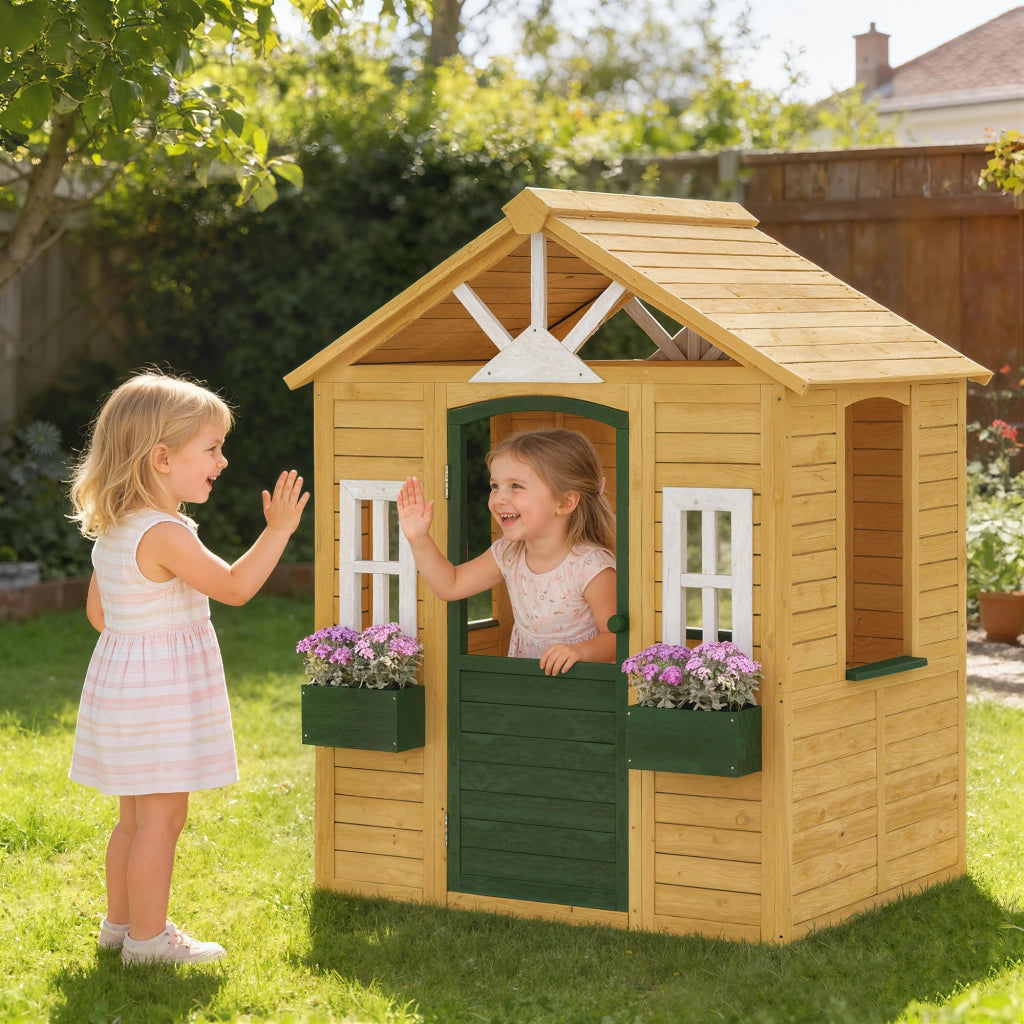Casetta da Giardino per Bambini in Legno ¨C zephmum ¨C Marrone
