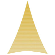 Telo Ombra 5 x 7 x 7 m HDPE Triangolare Giallo e Bianco