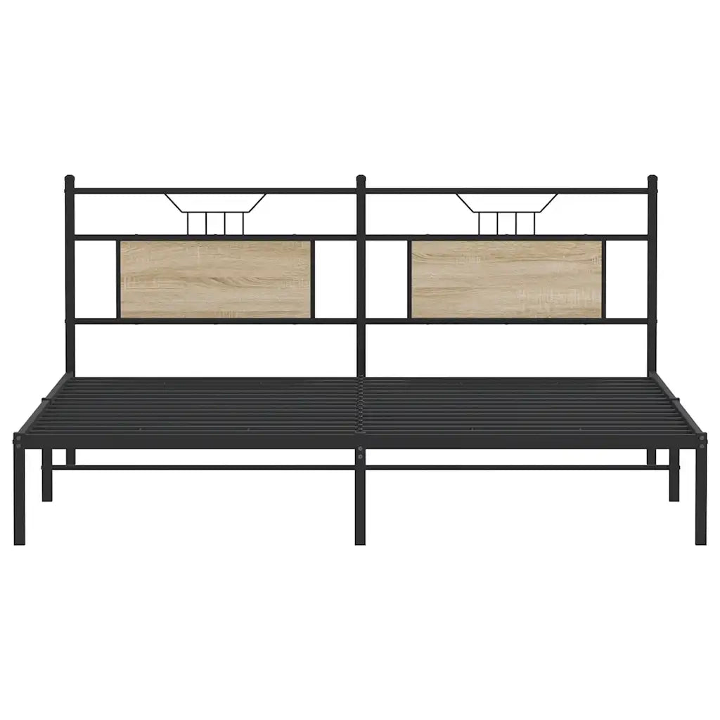 Giroletto senza Materasso Rovere Sonoma 183x213cm in Truciolato