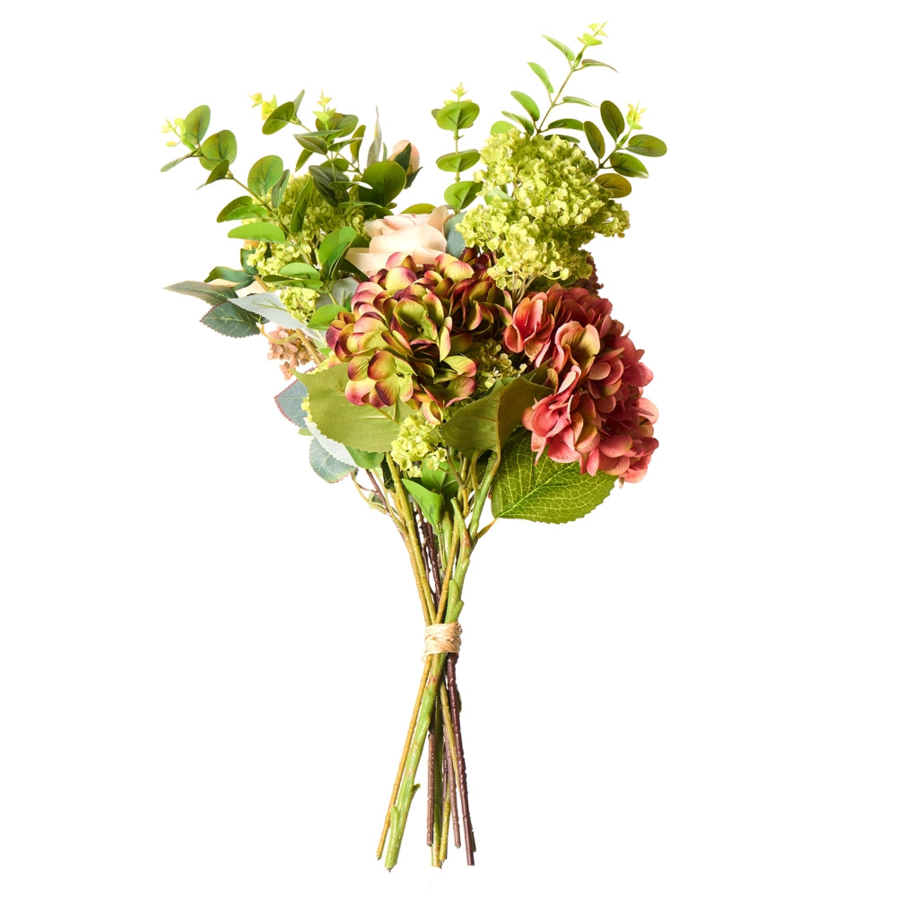 Bouquet di fiori artificiali Composizione decorativa artificiale rosa 60 cm Fatto a mano Decorazione da tavolo Soggiorno Sala da pranzo