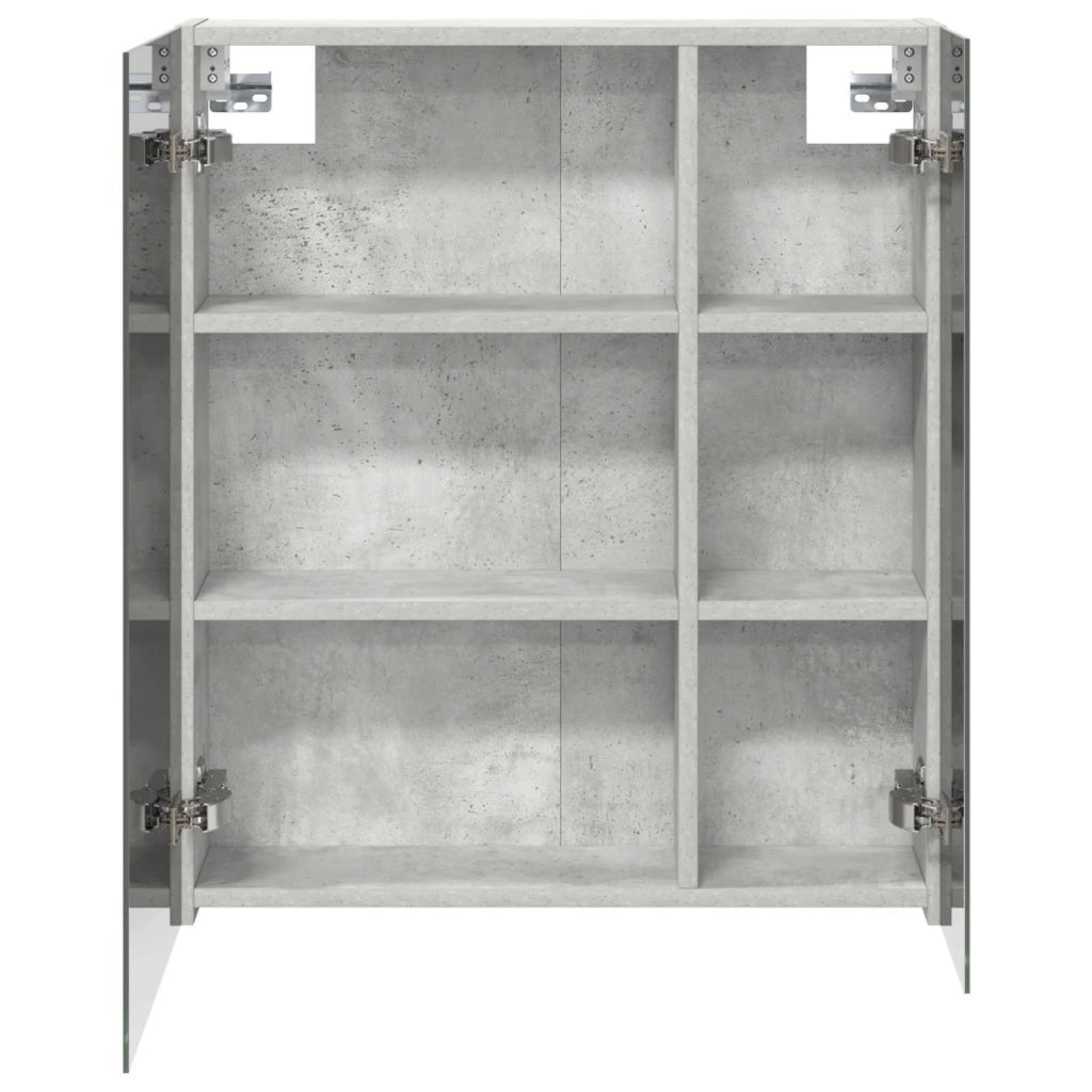 Mobiletto per specchio da bagno con lo scaffale Grigio cemento