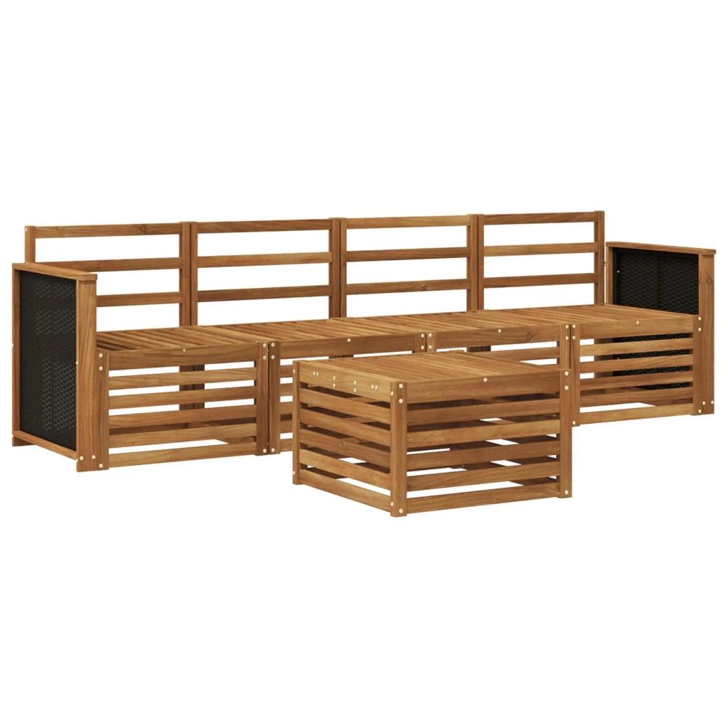 Set di divani da esterno 5 pcs Naturale 3383980