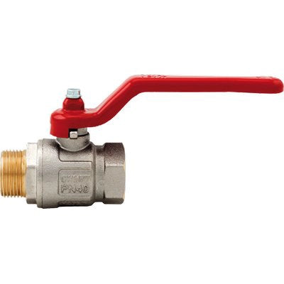 VALVOLE SFERA TOTALE + LEVA MF IDEAL 091 ITAP - OTTONE NICHELATO 3/8MF- 3 pezzi