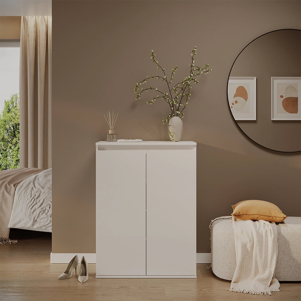 Vicco Cassettiera Bianco 74 x 99.6 cm con 2 ante
