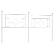 Testiera | Testata di Ricambio in Metallo Bianco 180 cm