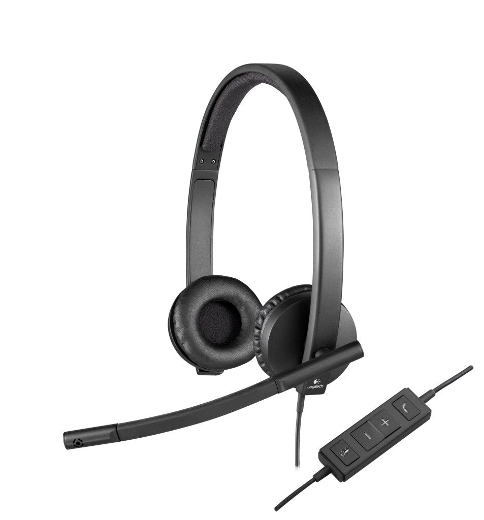 Logitech h570e auricolare cablato a padiglione ufficio usb tipo a nero - 981-000575