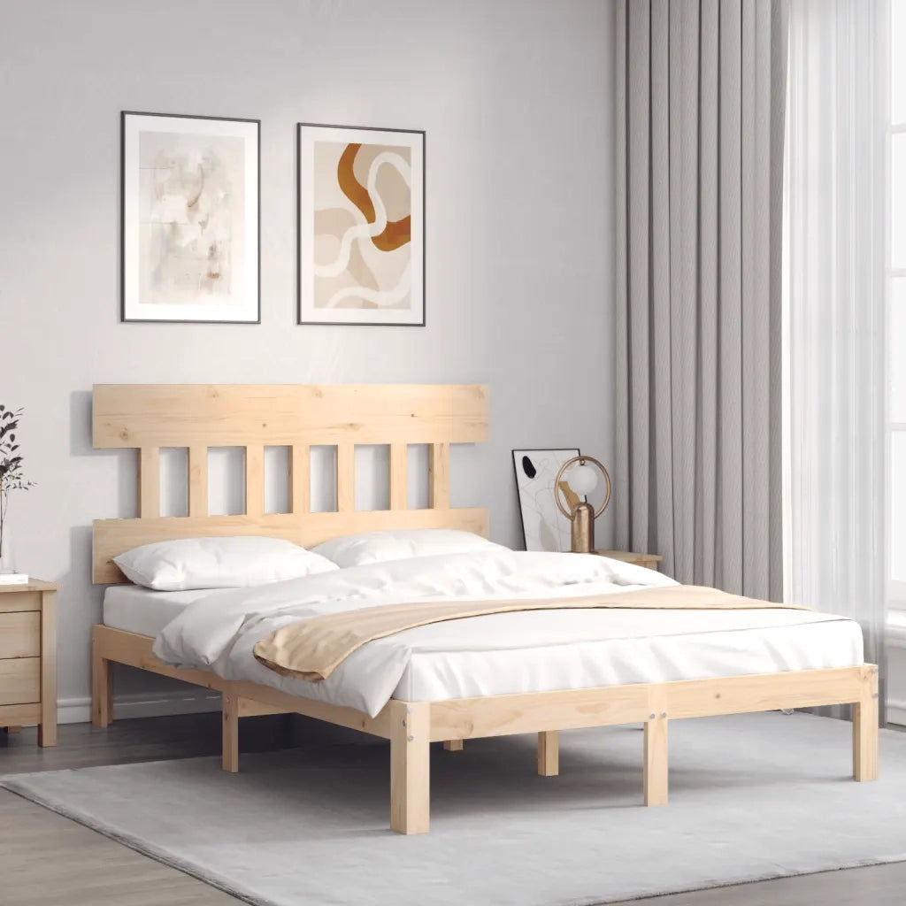 vidaXL Letto senza Materasso 140x190 cm in Legno Massello di Pino