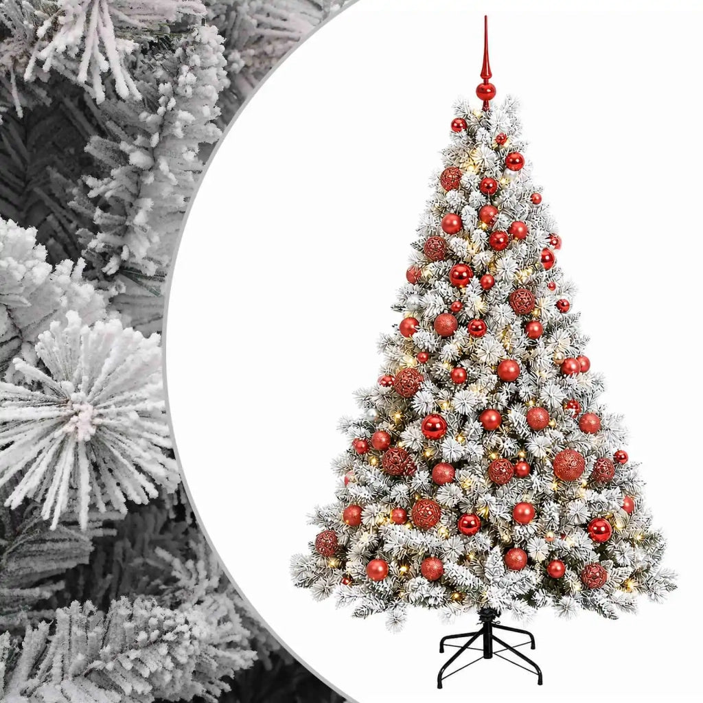 Albero di Natale Artificiale con Palline 240 cm 300 LED 3466810