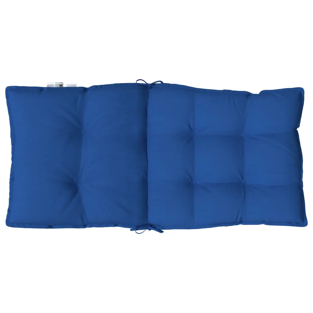Cuscini Sedia con Schienale Basso 2 pz Blu Reale Tessuto Oxford 377701