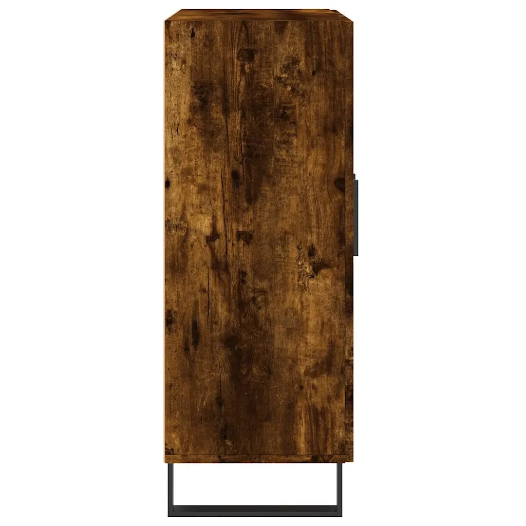 Credenza-Buffet-Armadio da cucina Rovere Fumo 69,5x34x90 cm in Legno Multistrato 643001