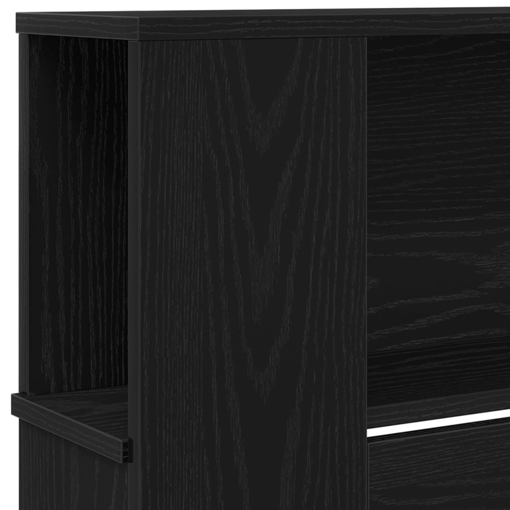 Cabina testiera  Nero Rovere 220x18,5x104,5 cm
