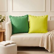 Federa 2 pz HOUTEN Verde 45 x 45 cm Poliestere 918754