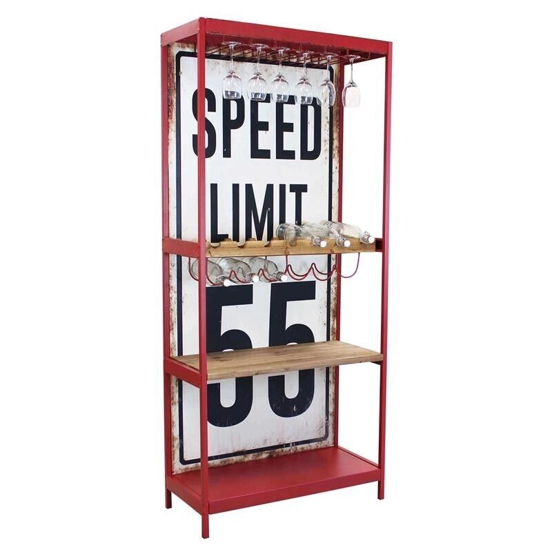 MOBILE CLAYTON IN LEGNO E METALLO 80.5 X 37 X 152. 5 CM